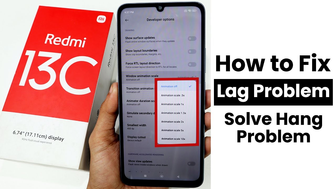 How to Fix Lag Problem In Redmi 13C | Solve Hang Problem