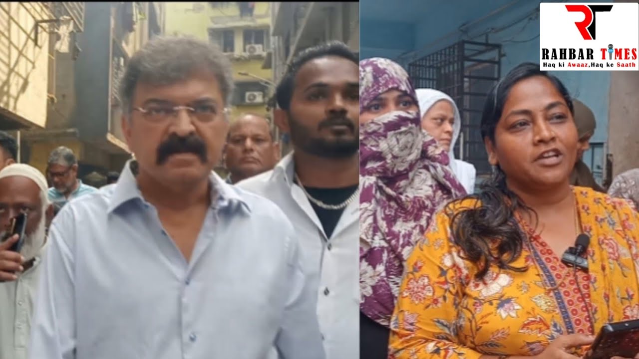 Women of ward no. 30 got angry on the visit of Jitendra Awhad #news #Mumbra icon #viral video
