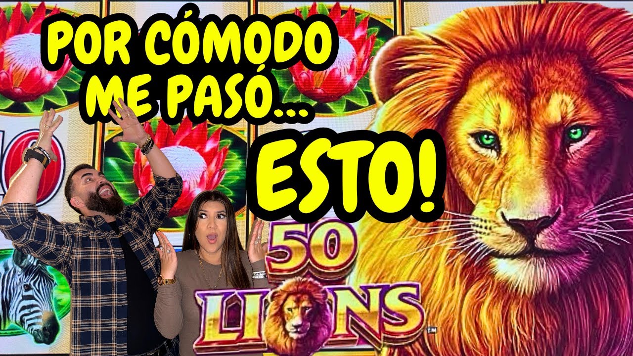 🐾 POR CÓMODO ME PASÓ ESTO EN EL CASINO ! 50 LIONS BONOS TRAS BONOS