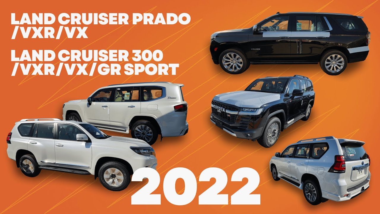 Toyota Prado, Land Cruiser 300, Chevrolet Tahoe RST, Z71, Premier. авторынок в Дубае 2023.