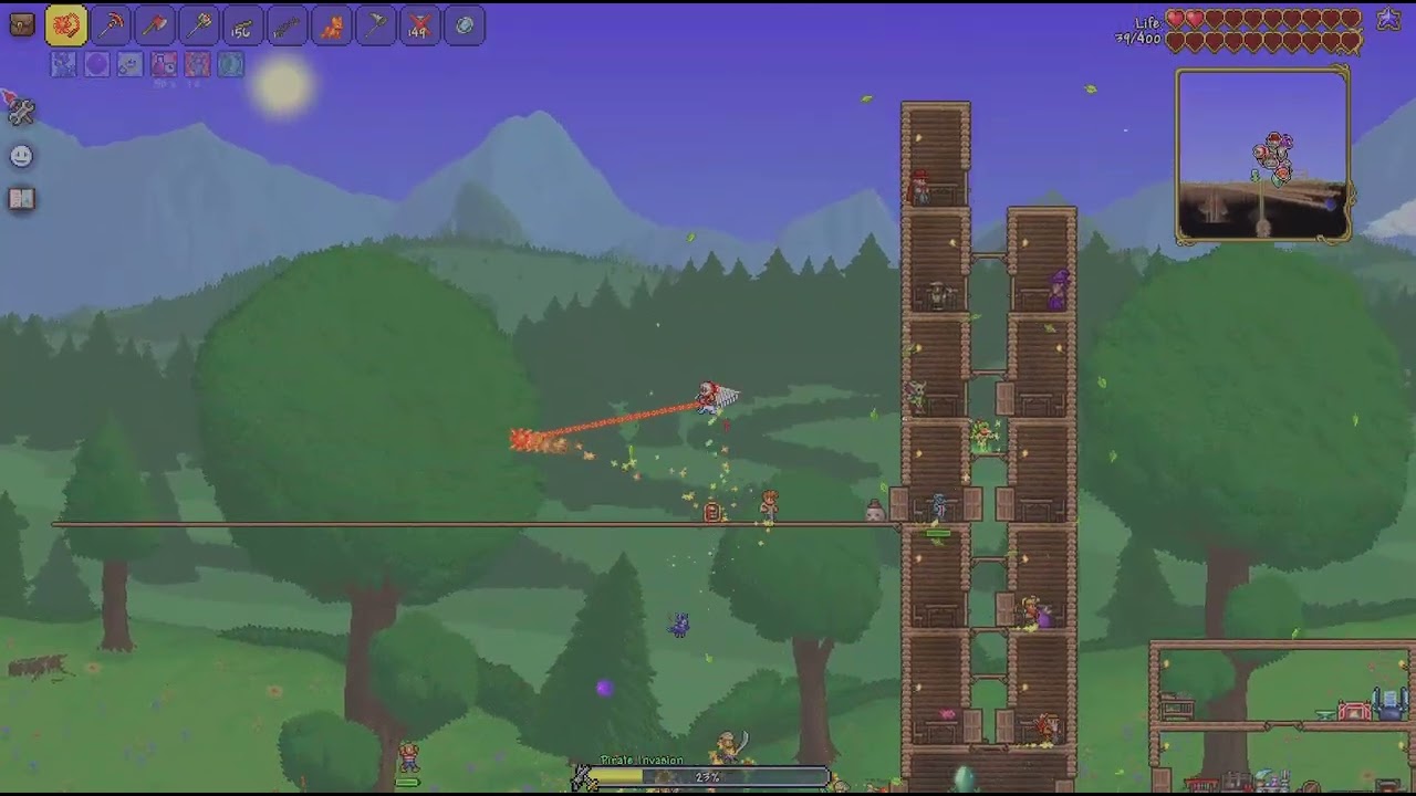 Terraria LETS PLAY Pt10: The Gelatinous Queen Falls