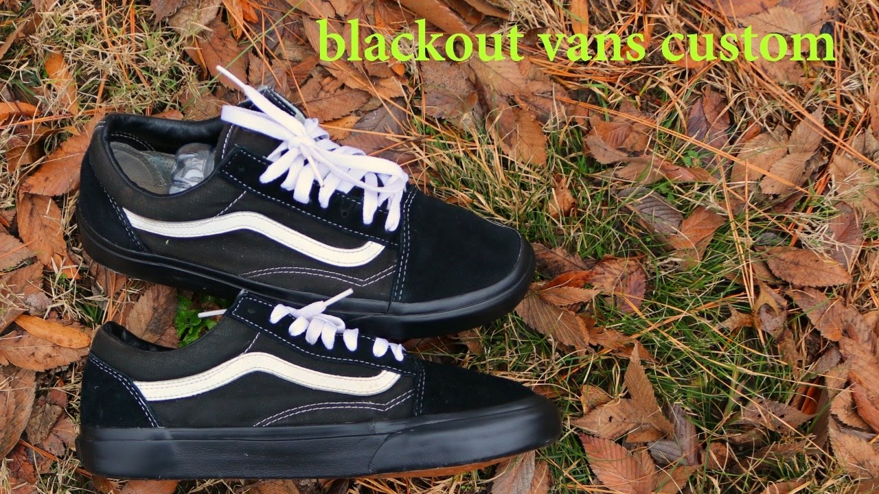 BLACKOUT VANS CUSTOM!