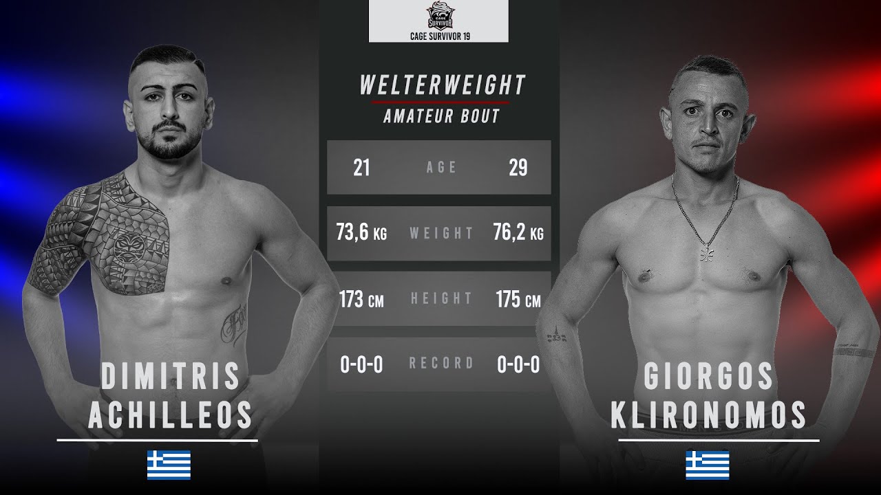 Cage Survivor 19: Dimitris Achilleos vs. Giorgos Klironomos Full Fight