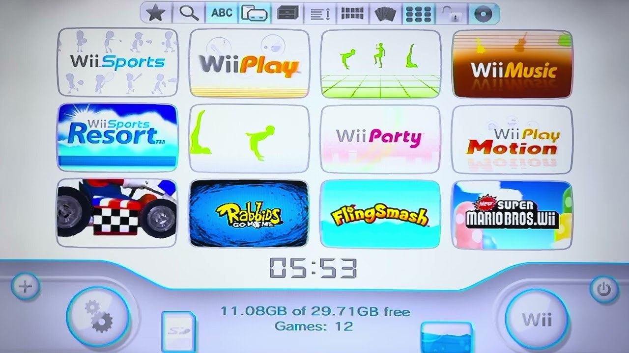 My Hacked vWii Menu + USB Loader GX Games (12/14/2024)