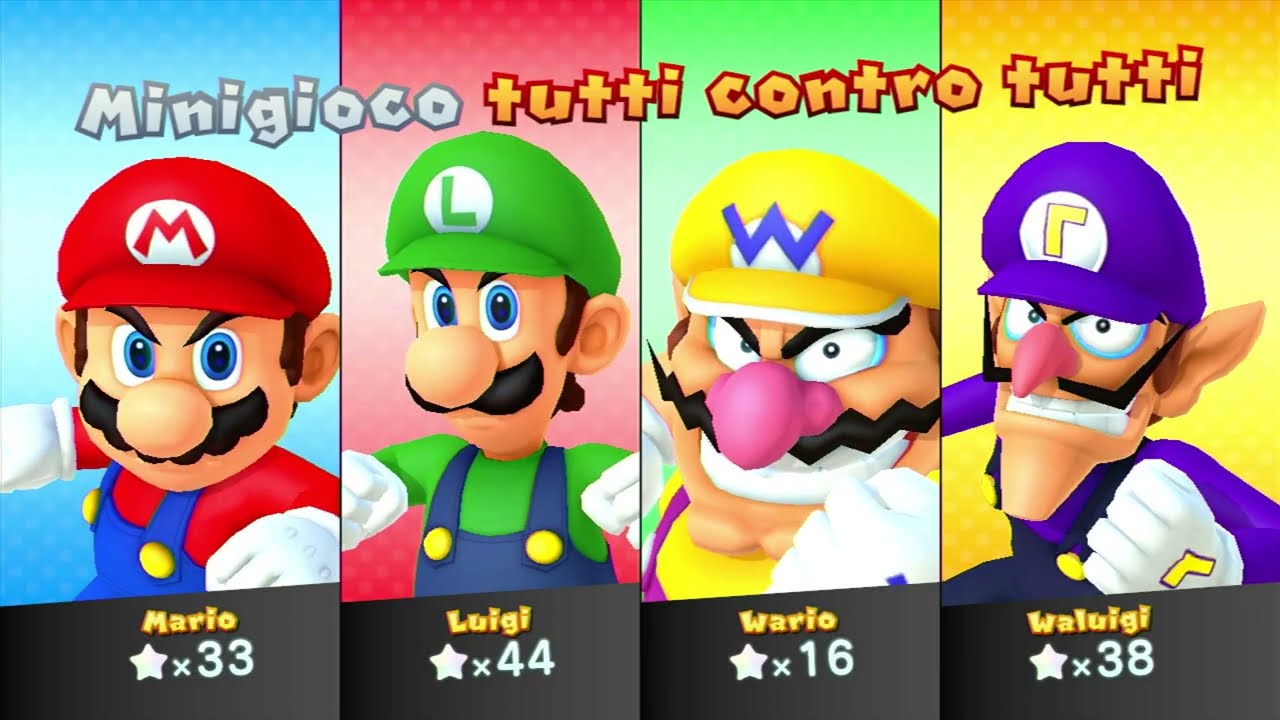 Mario Party 10 -  Chaos Castle - Team Mario Vs Team Wario - Castello del Caos