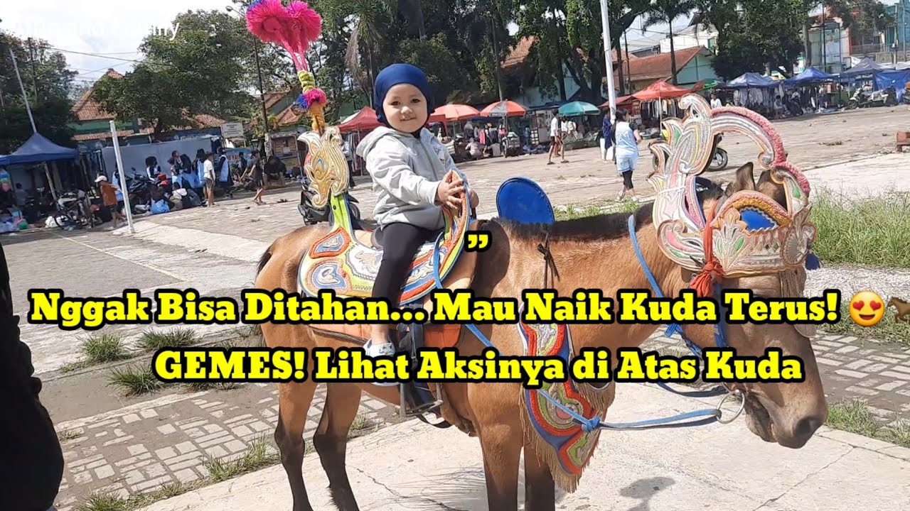 Seru! Afrin Selalu Semangat Naik Kuda 🐎✨”