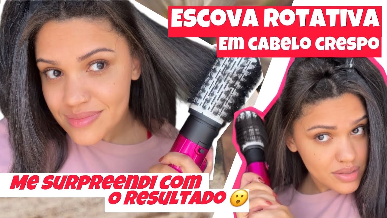 TESTEI A ESCOVA ROTATIVA PHILCO | Cabelo crespo alisado ✨