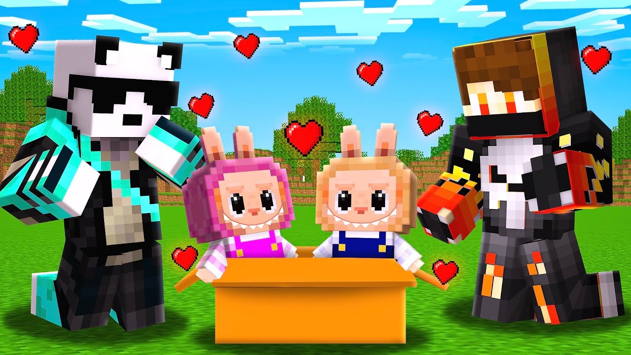 I Adopted Baby LABUBU in Minecraft!