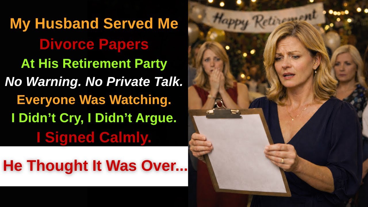 My Husband Handed Me Divorce Papers as a “Retirement Gift,” So I Signed, He thought it was over...