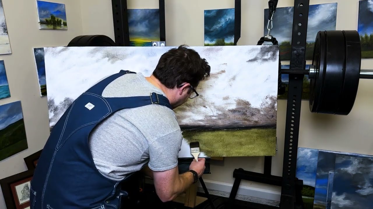 Long Form Trees and a River Timelapse Painting
