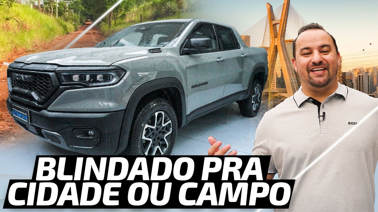 DODGE RAM RAMPAGE BLINDADA | VERSÁTIL PARA QUALQUER CENÁRIO