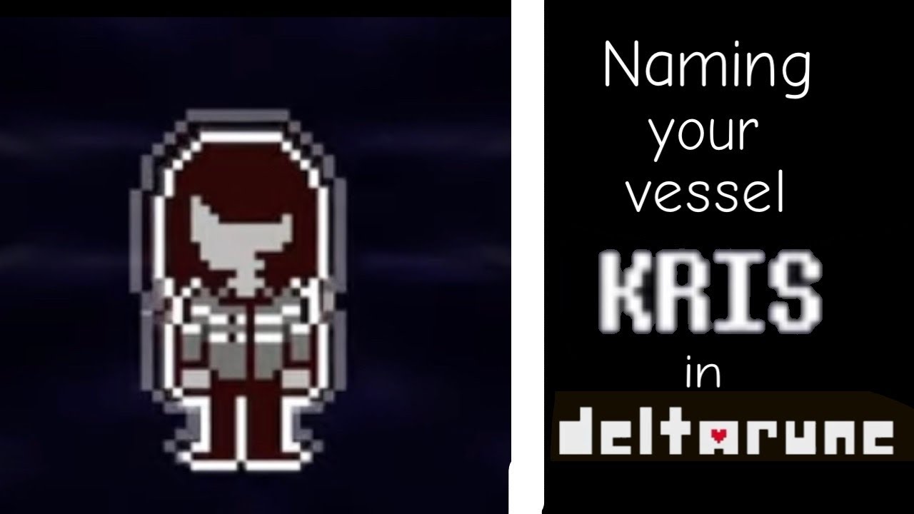 Deltarune Chapter 1  - What If you name your vessel &ldquo;Kris&rdquo;?