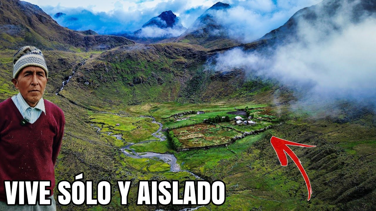 68 años VIVIENDO SOLO y AISLADO en un INHÓSPITO RINCÓN de los andes