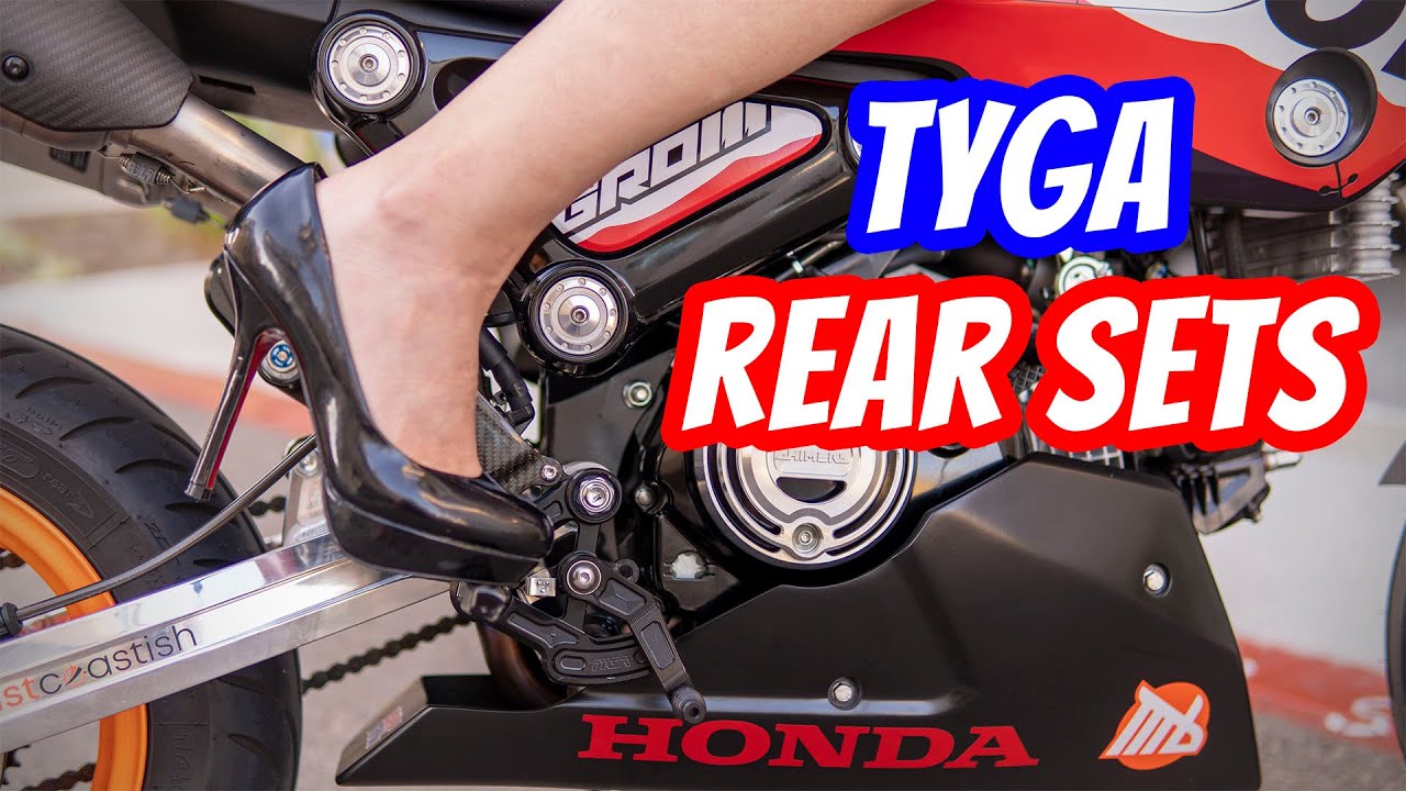 Tyga Rear Sets for the Honda Grom and Monkey