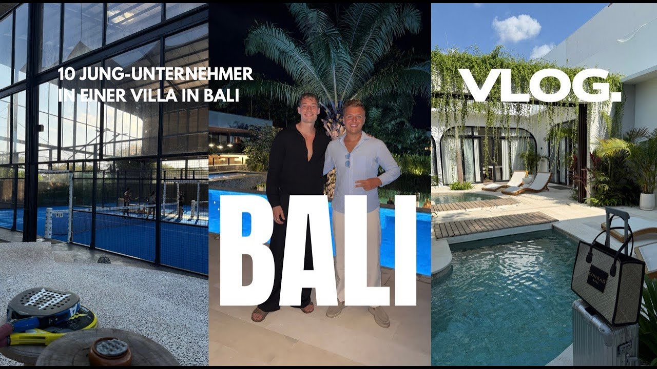 10 Jungunternehmer verbringen eine Woche zusammen in einer Villa auf Bali