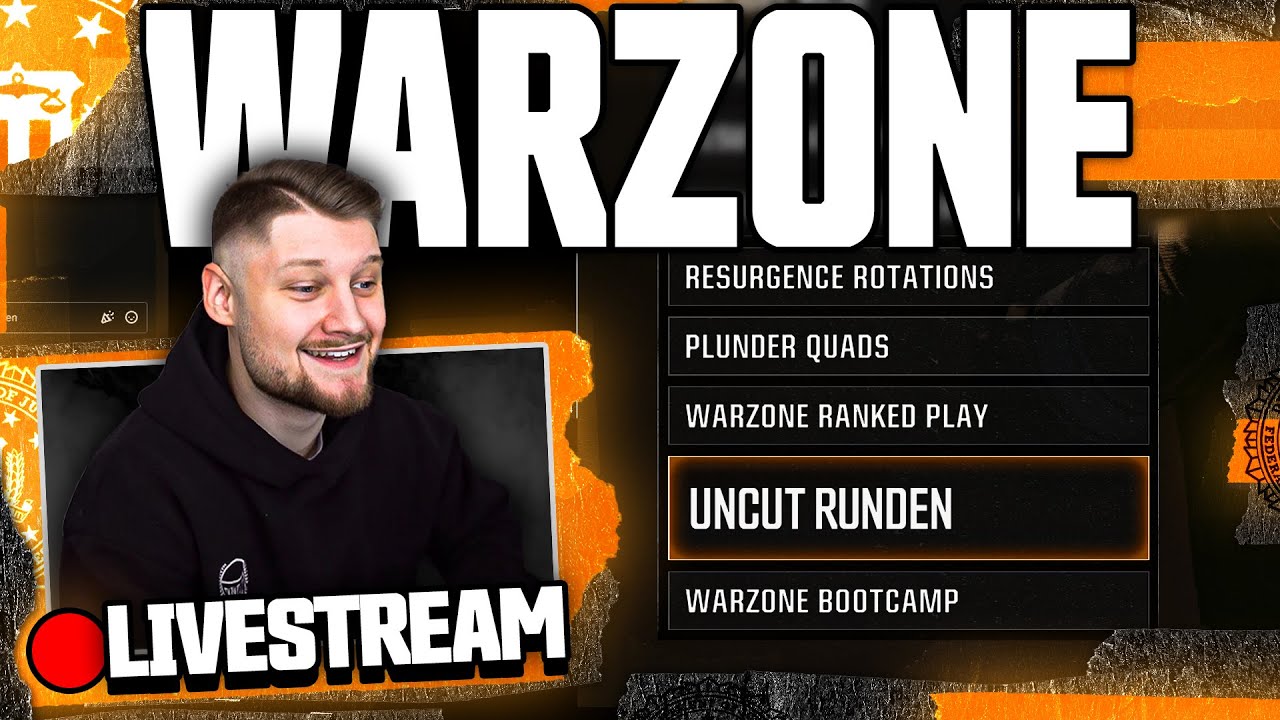 🟥 ca 13 Uhr DIE ERSTEN UNCUT RUNDEN im NEUEN WARZONE (Jeder kann mitmachen!) 🟥