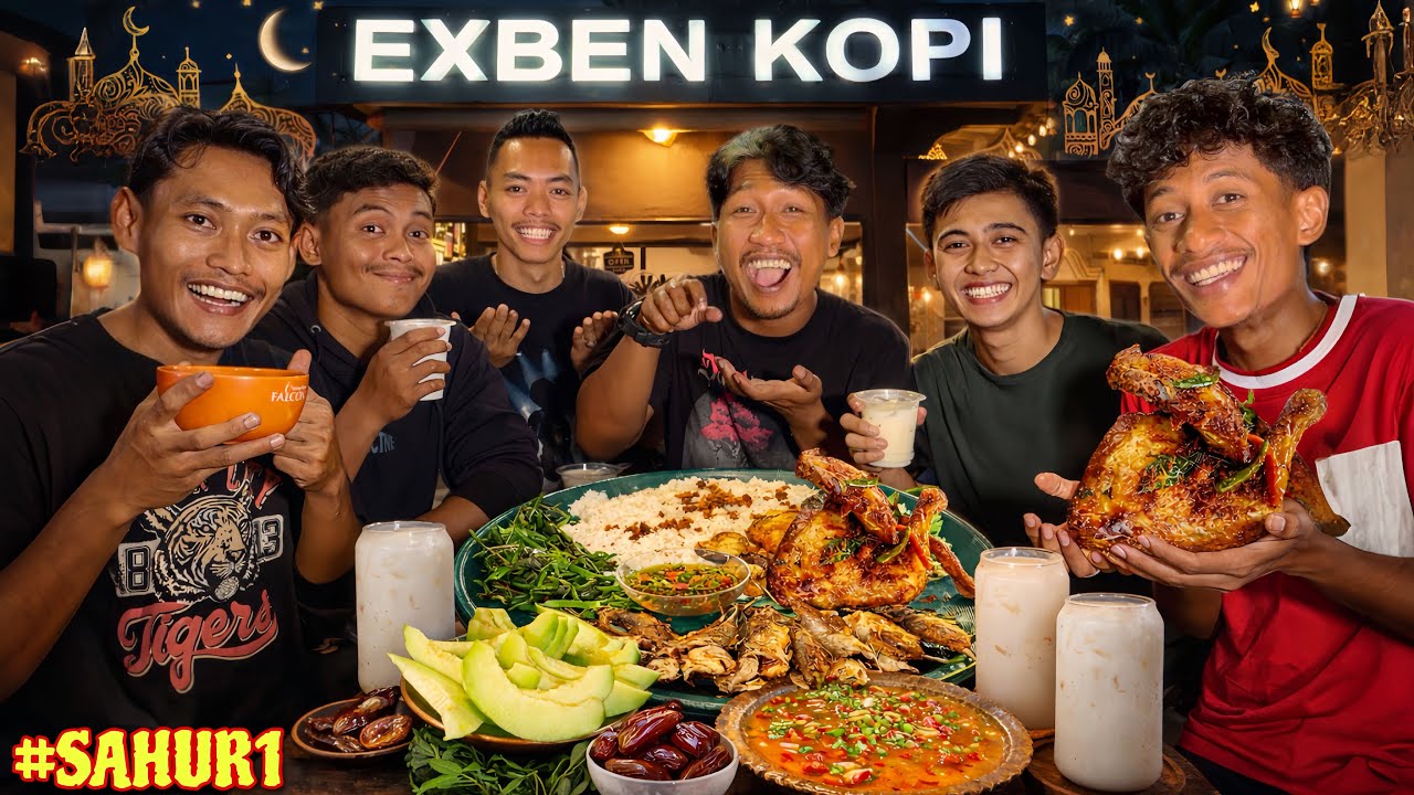 SAHUR PERTAMA LANGSUNG MEWAH! AYAM KALASAN & IKAN SAMBAL CACAPAN BIKIN NAMBAH 🤤🔥