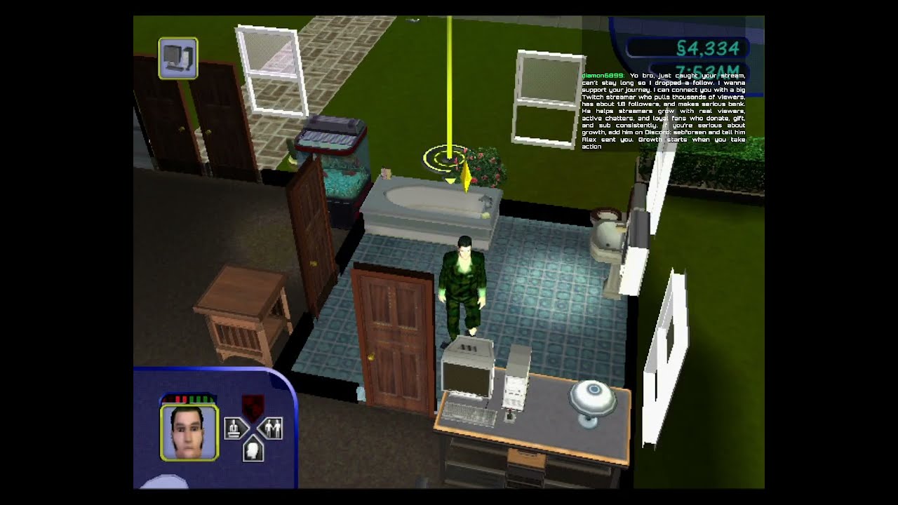 The Sims - My maid arrived (PS2)