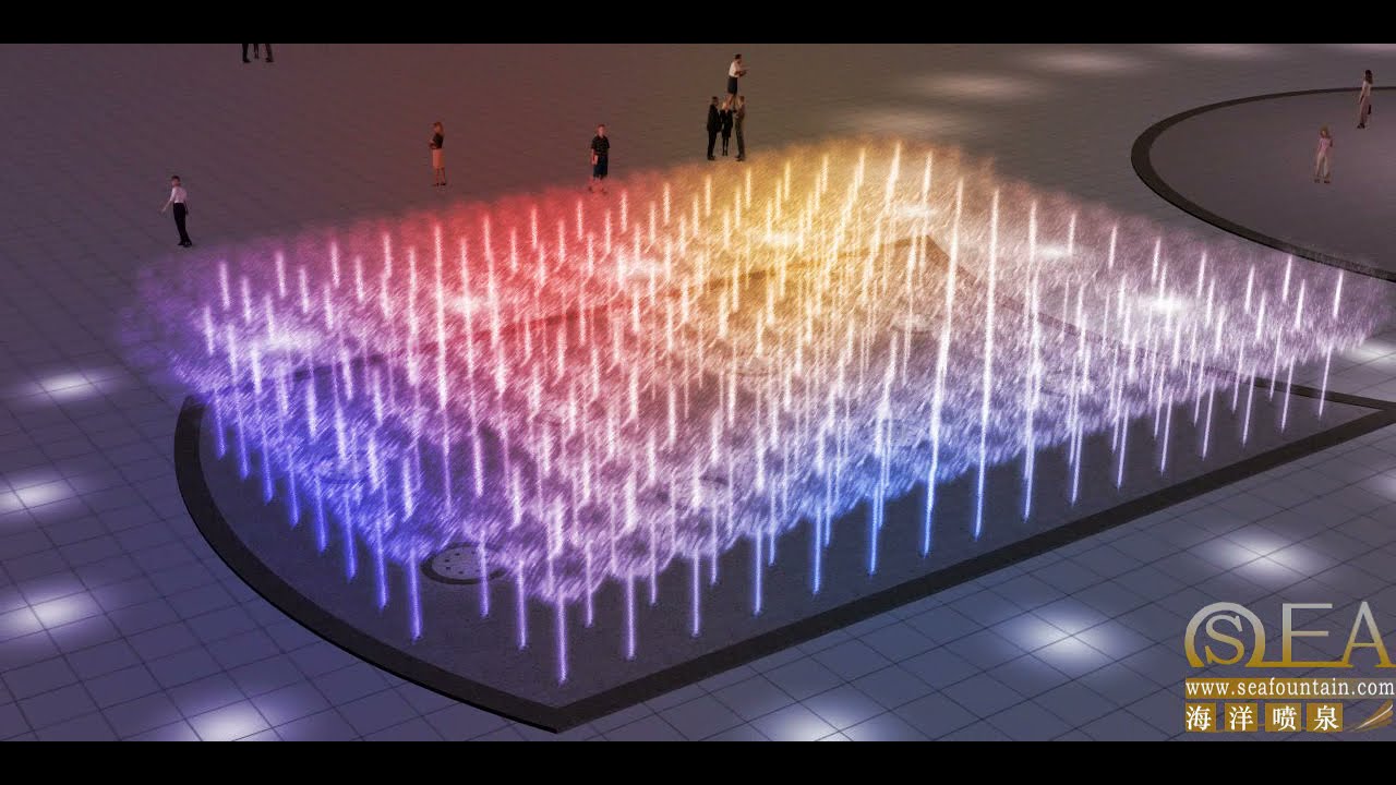 Tajikistan dancing floor fountain underground fountain