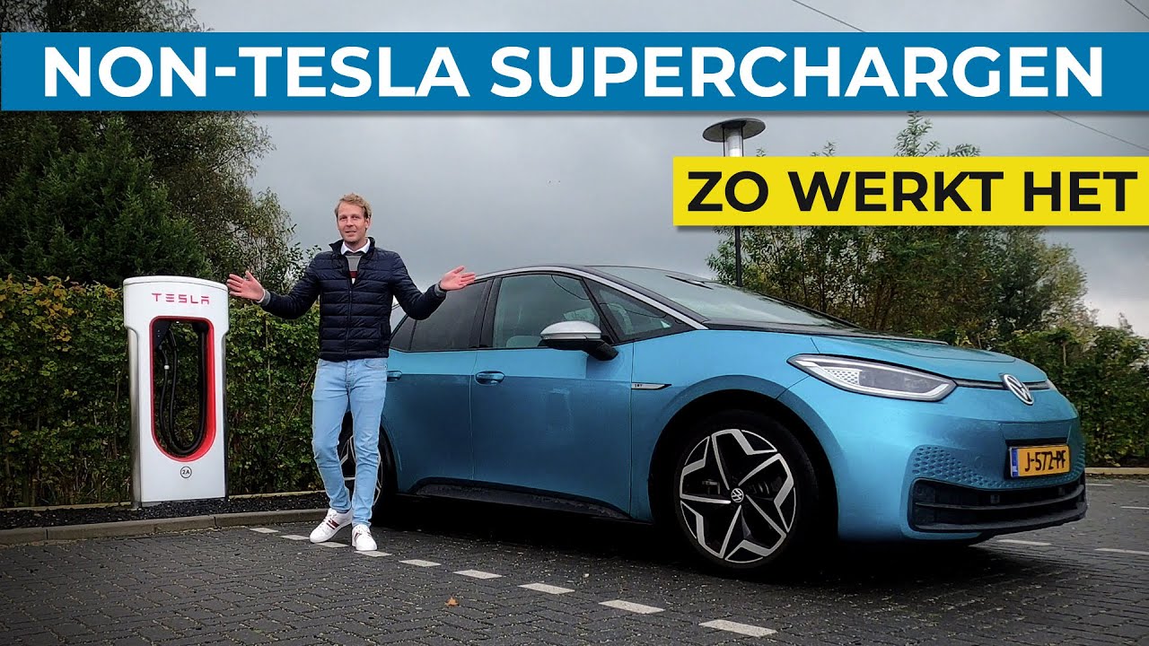 GETEST: niet-Tesla laden bij een Tesla Supercharger - Zo werkt het - AutoRAI TV