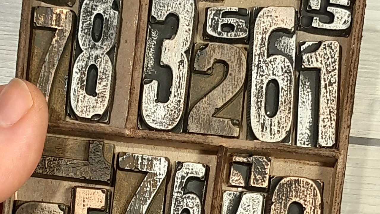 #abcapril2026 N: Letterpress NUMBERS with Display Box (Finnabair Moulds and Waxes)