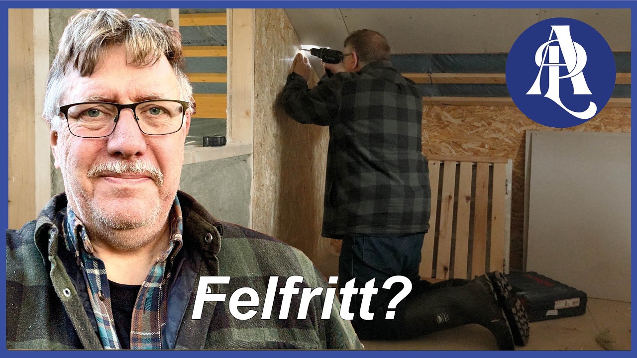 Innervägg – isolering och osb-skiva