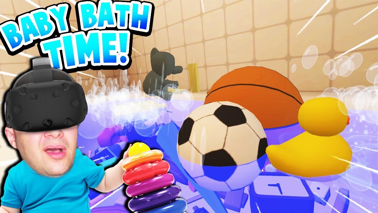 CAN BABY PLUG UP THE BATHTUB WITH ALL HIS TOYS AND FLOOD THE HOUSE?! | Baby Hands VR Gameplay