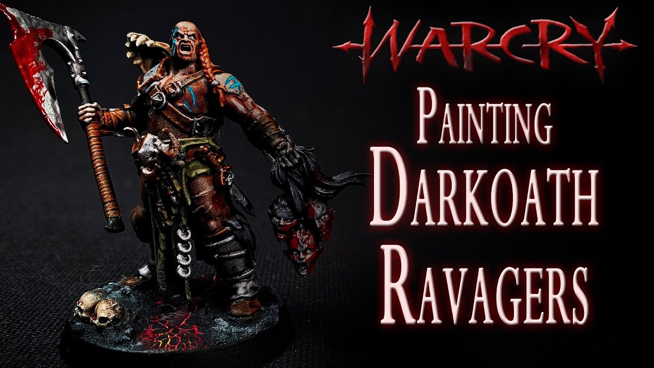 Painting the Darkoath Ravagers for Warhammer: Warcry - Red Harvest