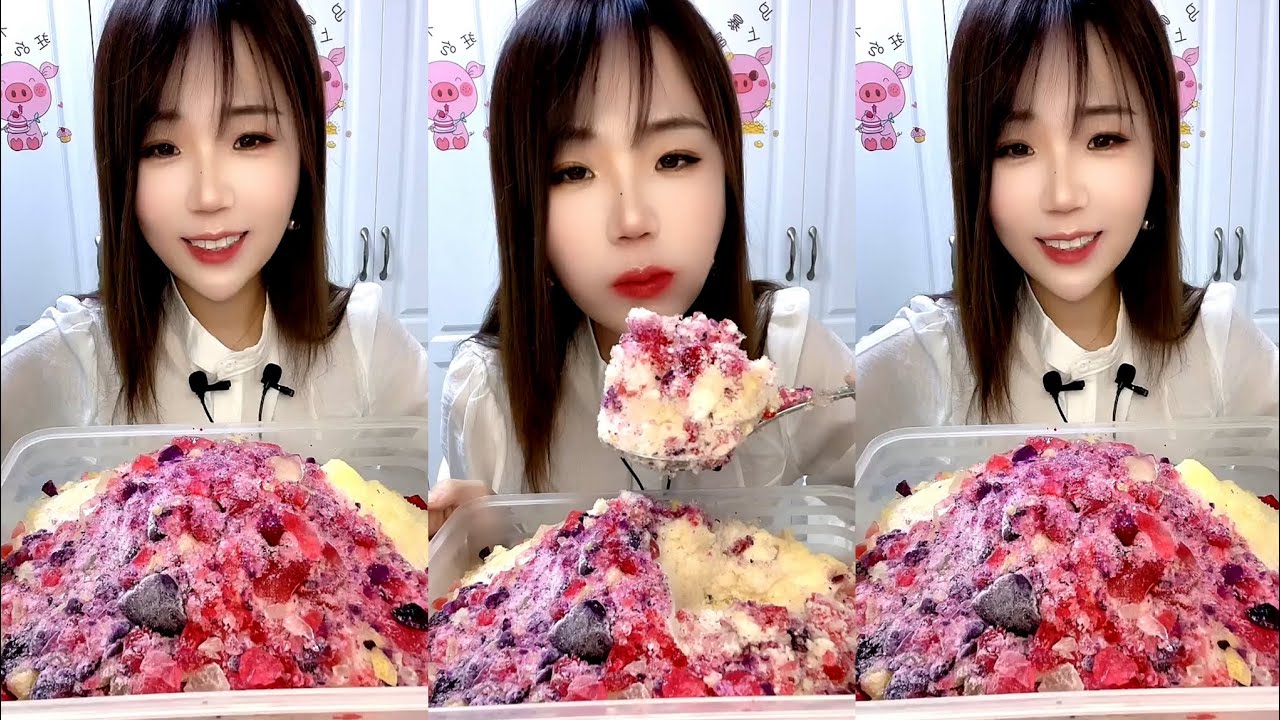 ASMR SHAVED ICE EATING / ICE EATING