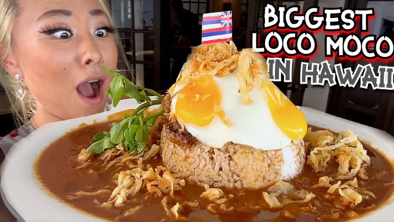 THE BIGGEST LOCO MOCO IN HAWAII?! at Aloha Table in Waikiki #RainaisCrazy