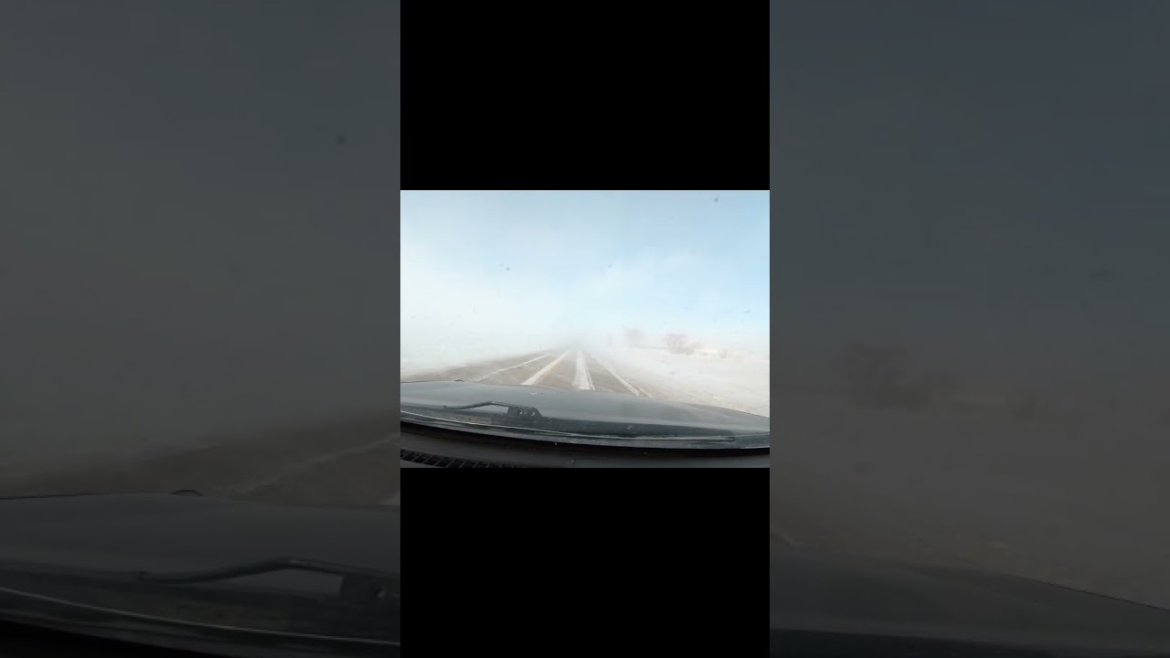 Blowing snow today