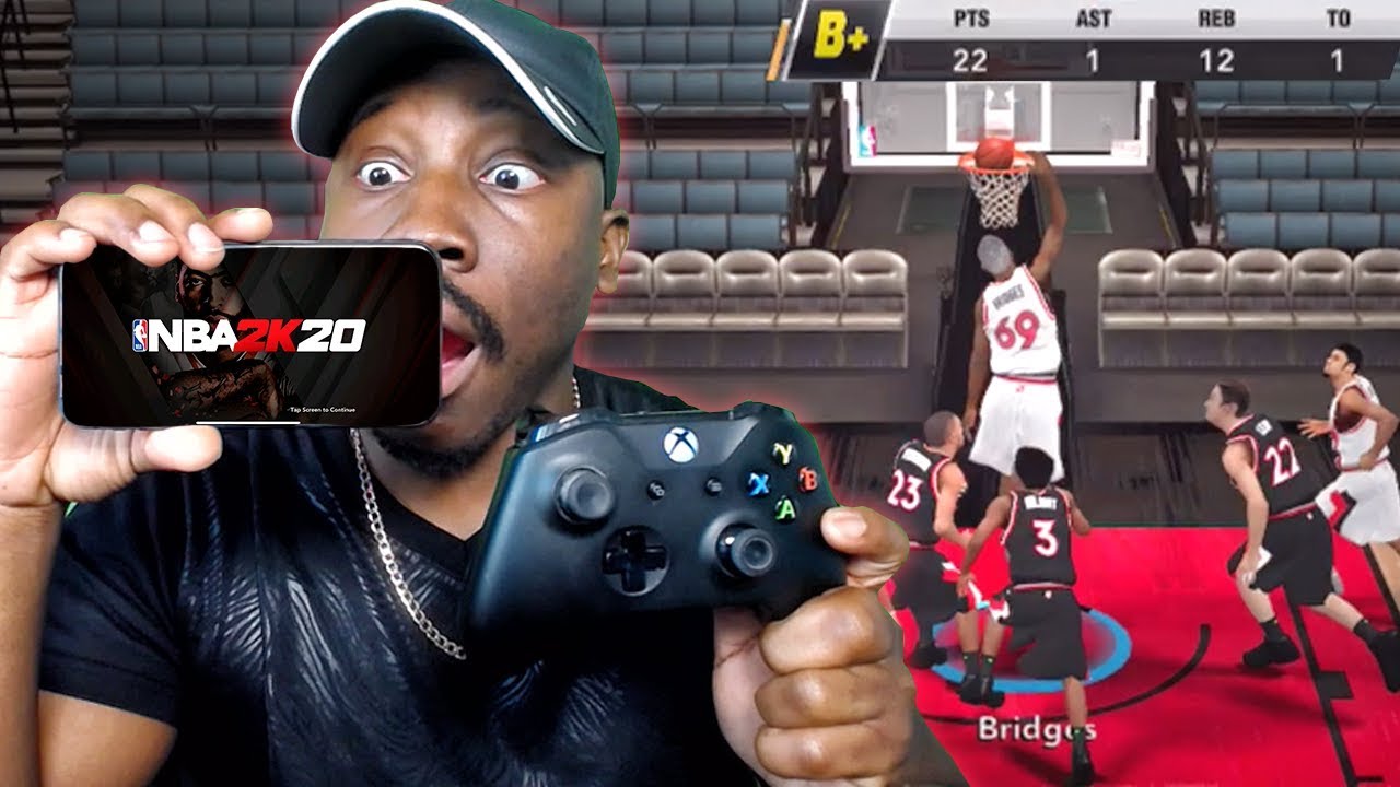 Using XBOX ONE & PS4 CONTROLLER On NBA 2K20 Mobile My Career! Ep. 1 (ios 13)