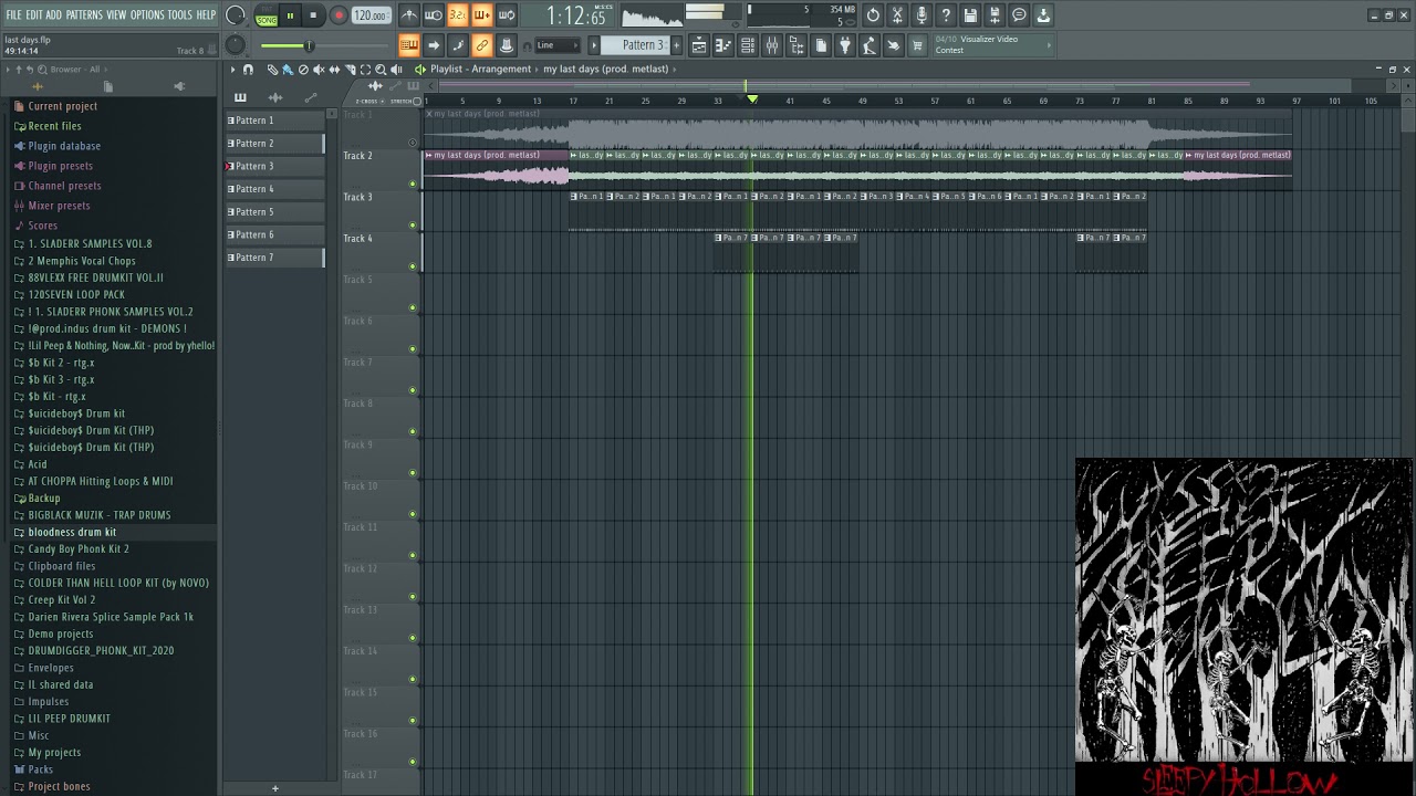 suisside - my last days (prod. metlast) | instrumental remake by bloodness