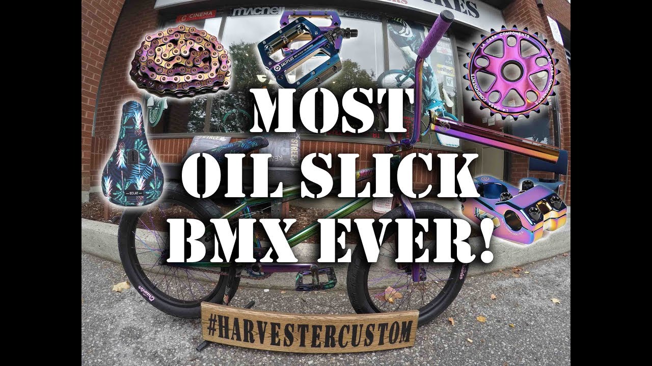 THE MOST OIL SLICK BMX EVER! #harvestercustom BMX @ Harvester Bikes