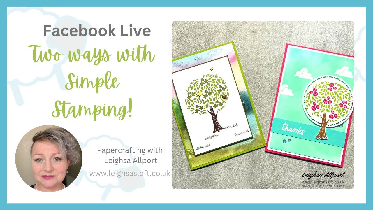 Facebook Live 02.01.24.  Join me as I share two ways to use Simple Stamping.