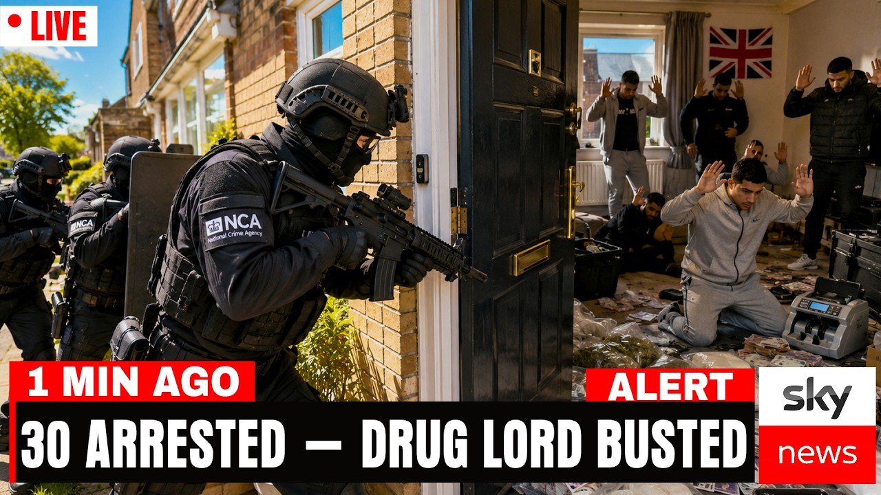 MANCHESTER RAID: County Lines Drug Lord &mdash; 30 ARRESTED, Firearms & Millions in Narcotics