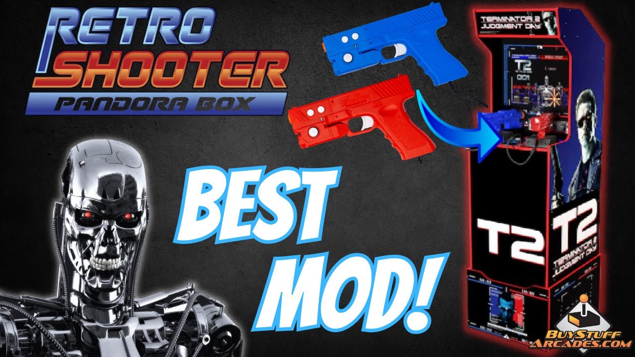 Интеграция ретро-шутера Arcade1UP Terminator 2! Добавьте больше игр со световыми пистолетами!