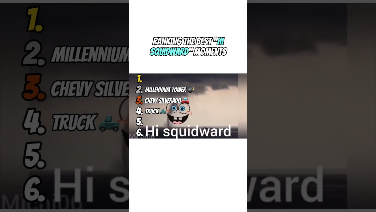 Ranking The Hey Squidward Meme #spongebob