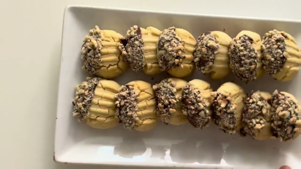 💫💯Ağızda dağılan Enfes Çikolatalı & Fındıklı Kurabiye🍪💯💫Pastaneden alınmış gibi #kurabiye #cookies 