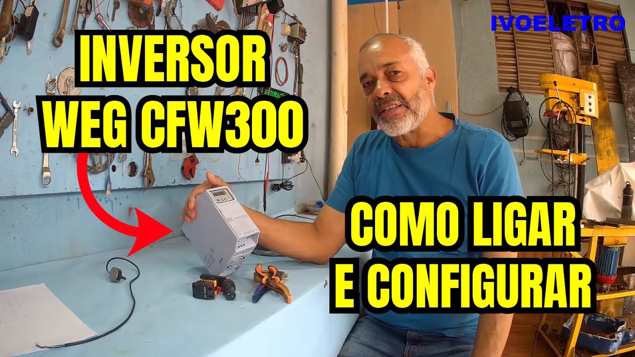 Como ligar e configurar botoeira no inversor de frequência WEG CFW300