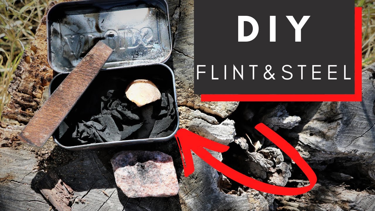 Diy flint a steel for your bushcraft kit (How to make your own flint and steel at home)