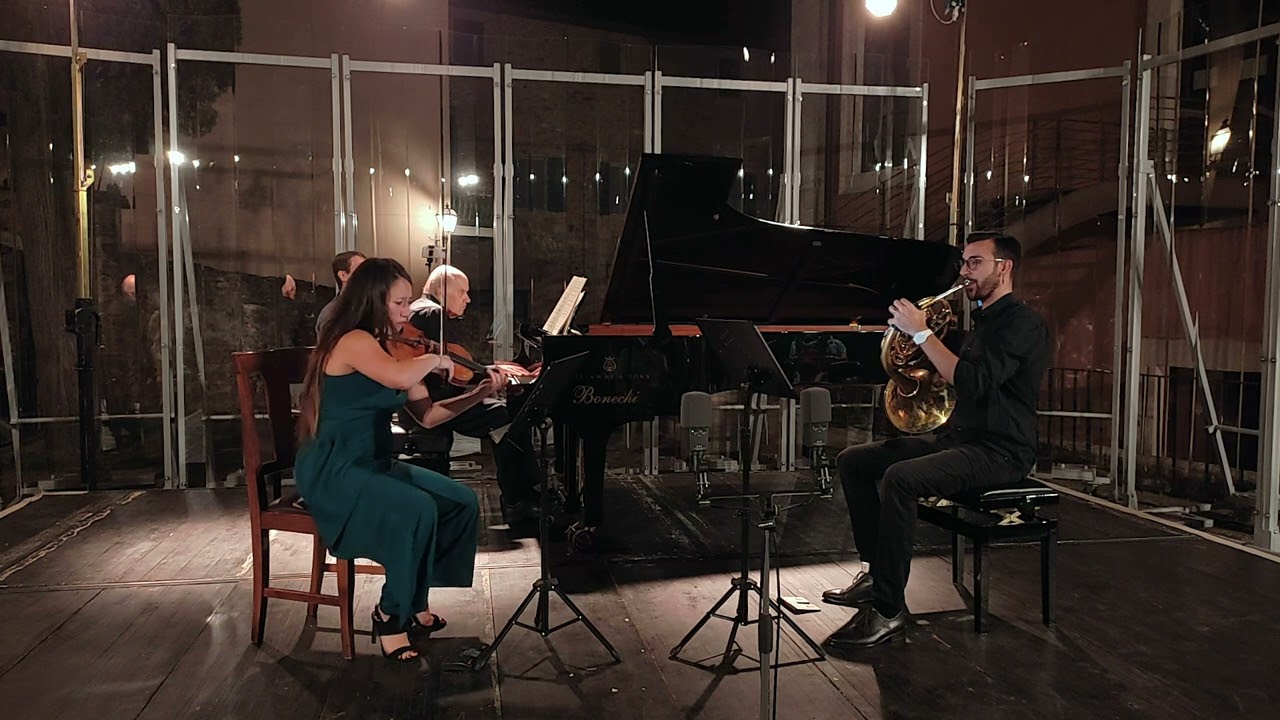 Brahms Trio per corno Op. 40 | T. Crow pianoforte, E. Matsuno violino, M. Landoni corno