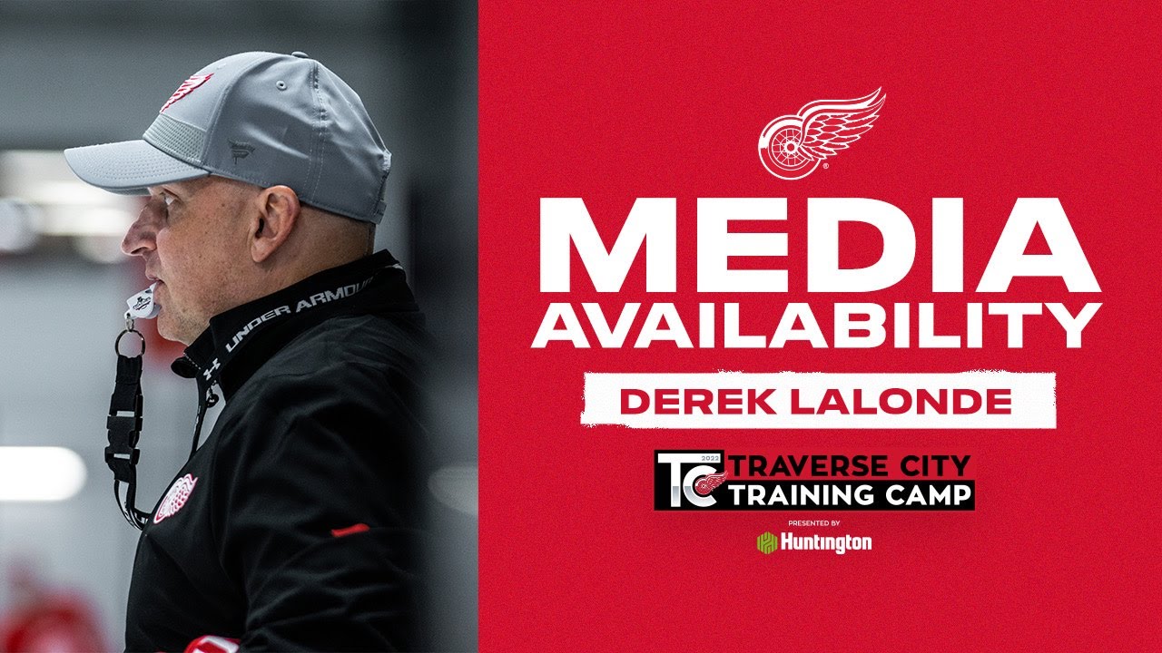 Red Wings Head Coach Derek Lalonde on running his first practice at Training Camp