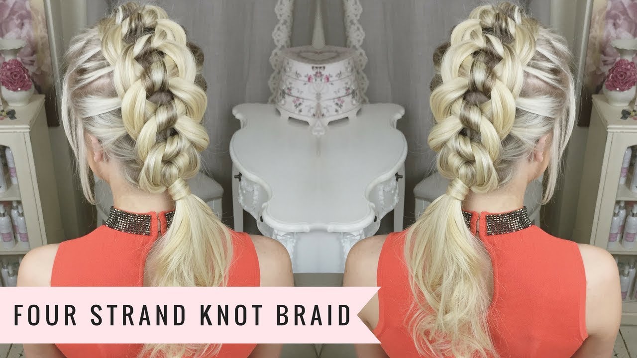 The Four Strand Knot Braid by SweetHearts Hair