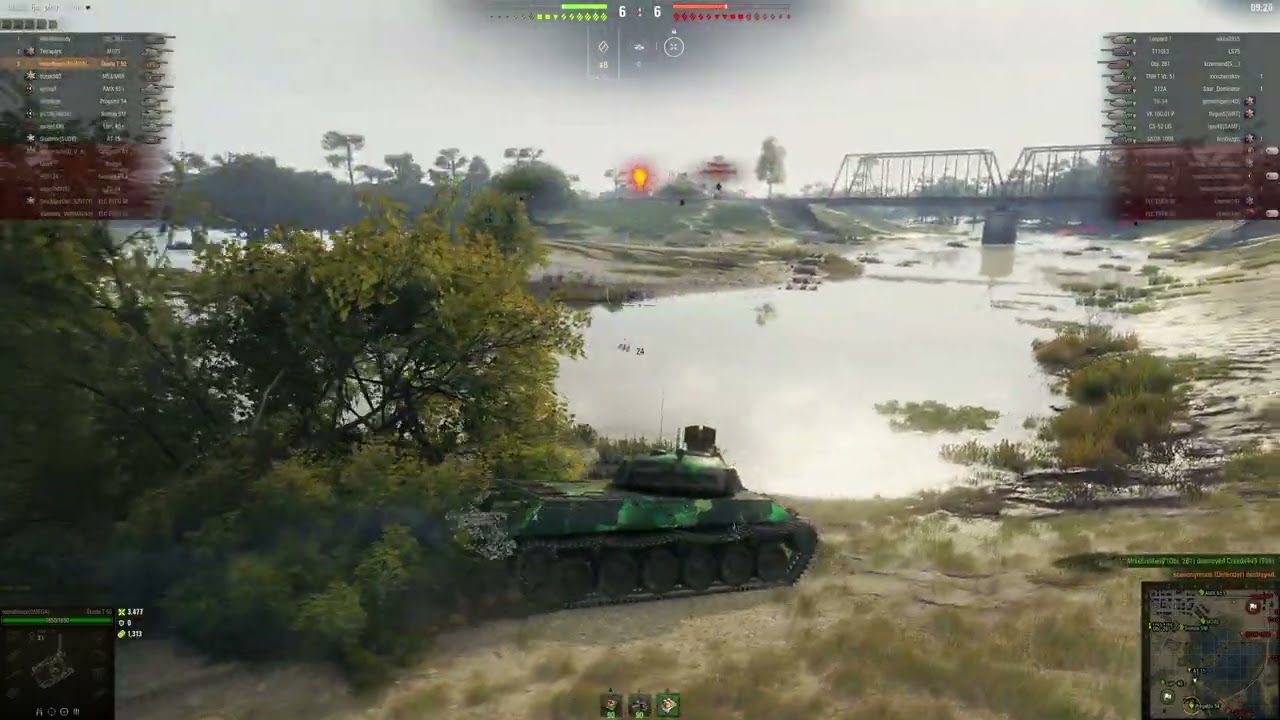 WOT World of Tanks Skoda T50 - 9 kills 6,1k damage 2,1k assist
