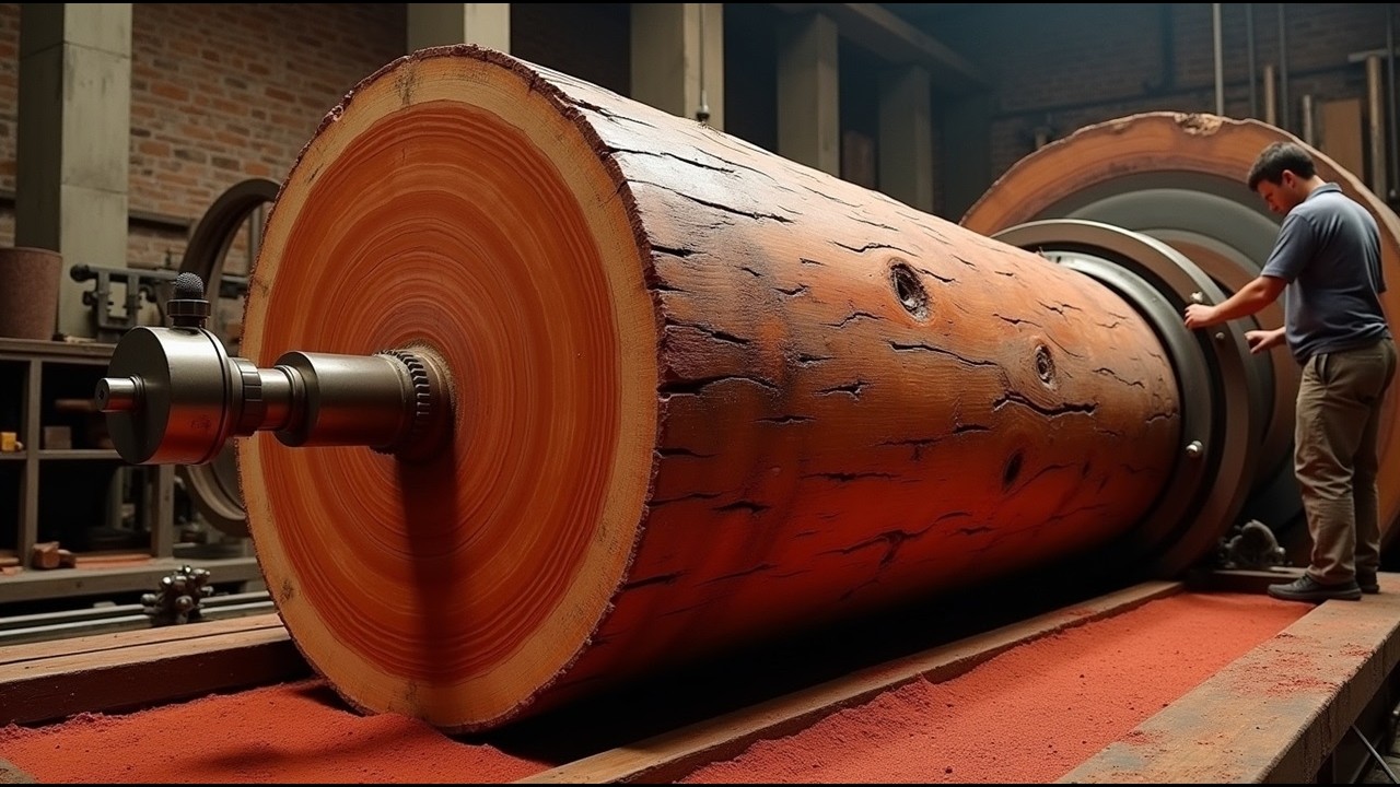 Inside The Giant Redwood Process Plant | The Pinnacle Of Woodturning Artistry By a Master Craftsman