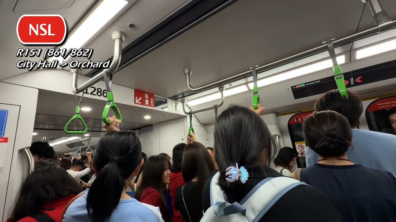 (10 mins headway) SMRT - ALS R151 (861/862) (City Hall » Orchard)