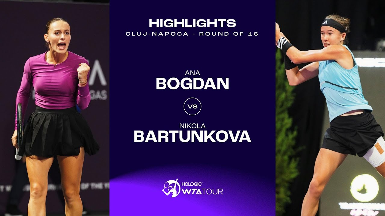 Ana Bogdan vs. Nikola Bartunkova | 2023 Cluj-Napoca Round of 16 | WTA Match Highlights