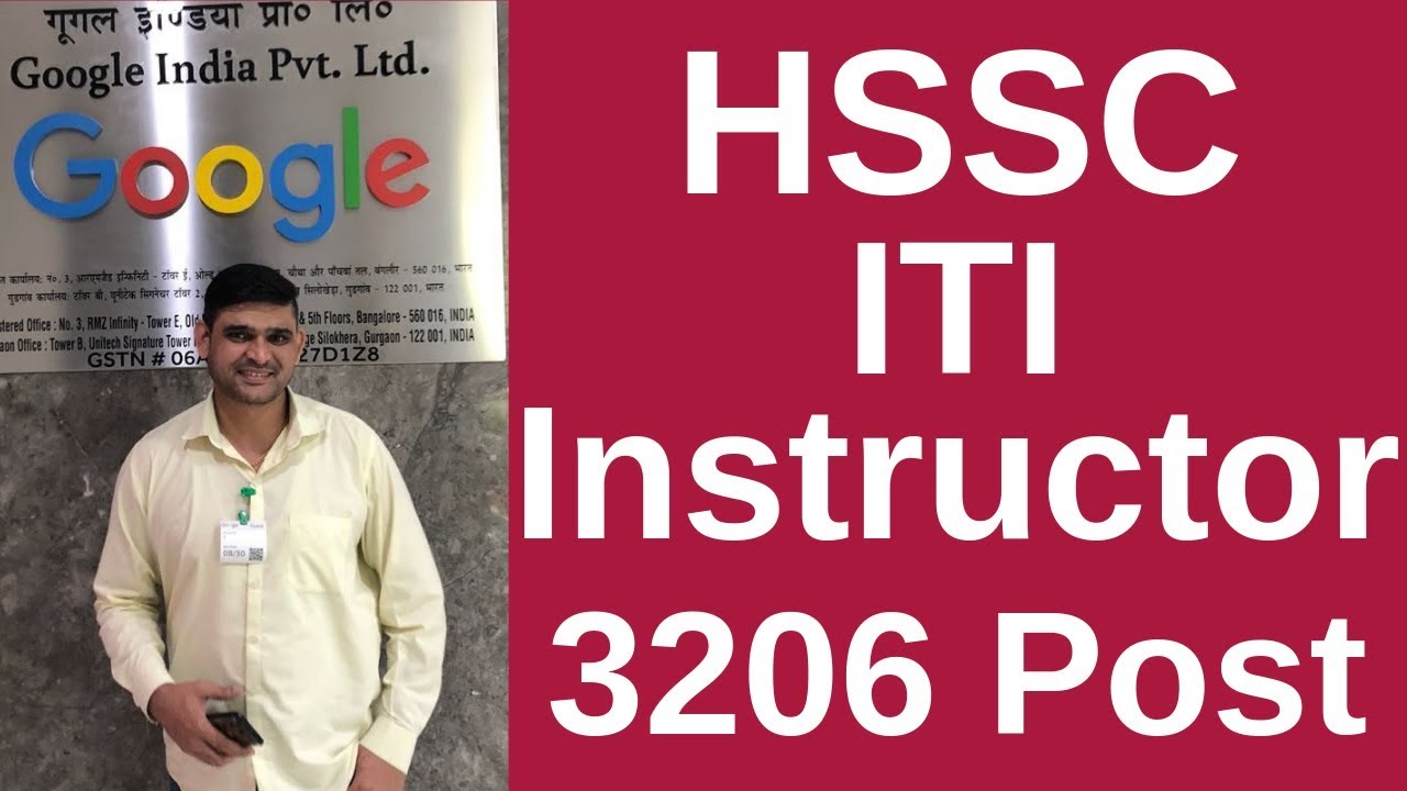 HSSC ITI Instructor Recruitment 2019 &brvbar; Apply Online (New) 3206 Posts