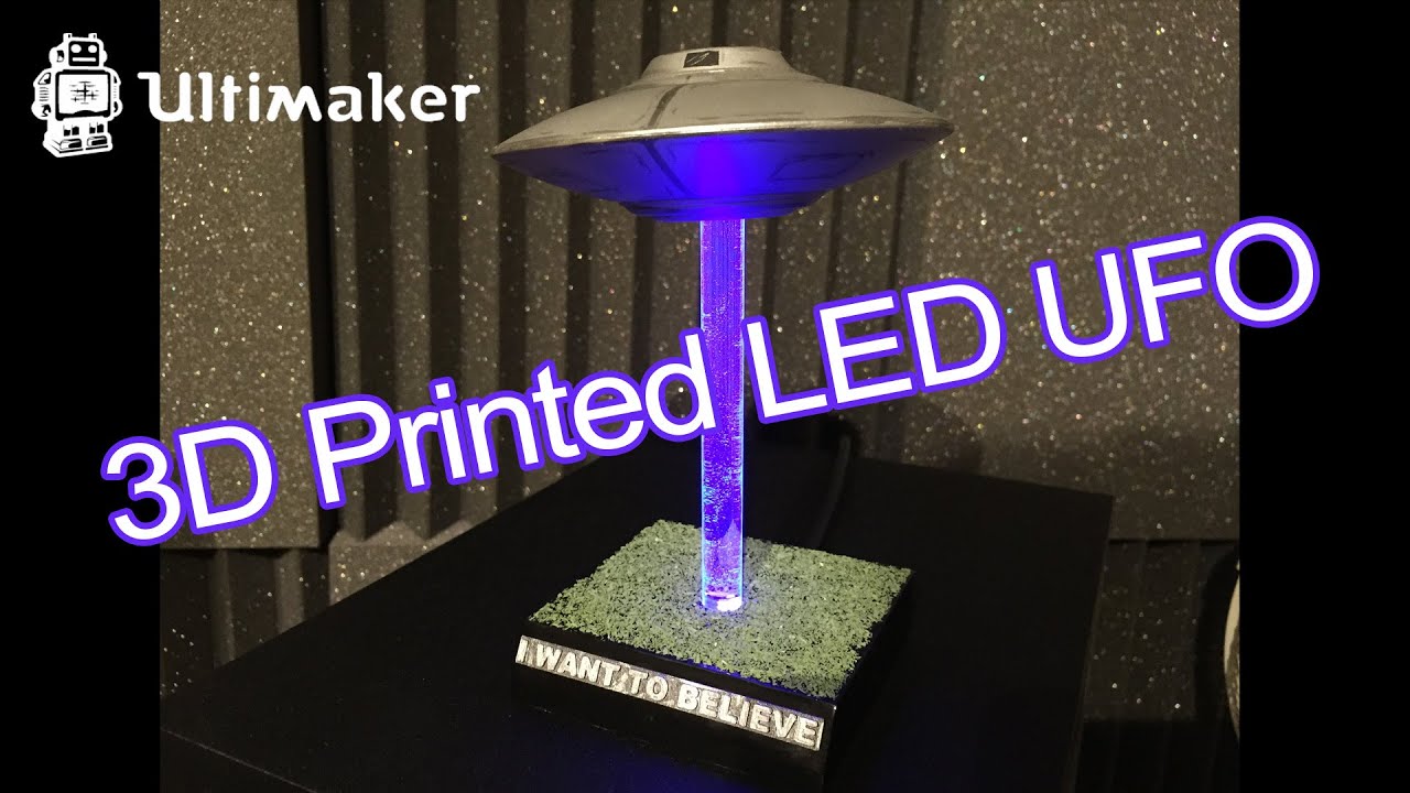 Ultimaker 2 3D Printed LED UFO Display Model